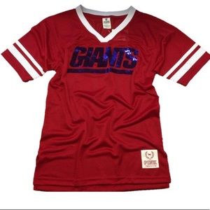 NWOT Victoria’s Secret Pink Sequin Bling NY Giants Jersey size L